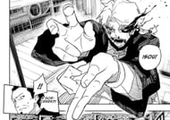Hakuri Sazanami as seen in the manga series (Image via Shueisha/Takeru Hokazono)